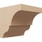 Ekena Millwork 11"W x 11"D x 11"H Wide Asheboro Rough Cedar Woodgrain TimberThane Corbel, Primed Tan CORUR11X11X11ASHRCPR - alternate 1